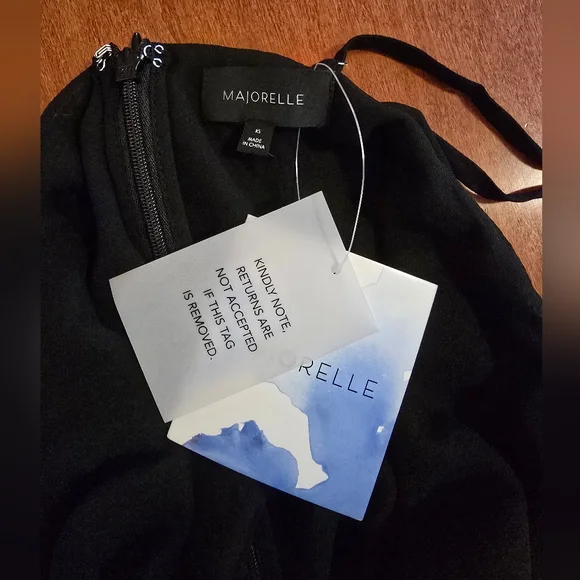 New! Majorelle X Revolve Black Teagan Mini Dress Size XS - Picture 8 of 16